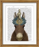 Framed Donkey Bodhisattva Book Print