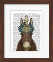 Framed Donkey Bodhisattva Book Print