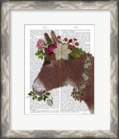 Framed Donkey Bohemian 5 Book Print