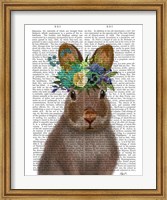 Framed Rabbit Bohemian Book Print