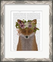 Framed Fox Bohemian Book Print