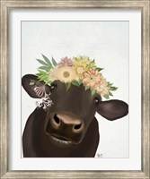 Framed Cow with Flower Crown 1