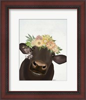 Framed Cow with Flower Crown 1