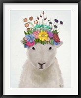 Framed Sheep with Flower Crown 1