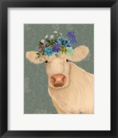 Framed Cow Cream Bohemian 2