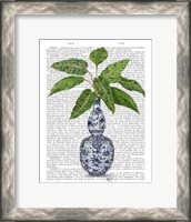 Framed Chinoiserie Vase 1, With Plant Book Print
