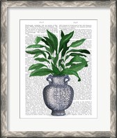 Framed Chinoiserie Vase 2, With Plant Book Print