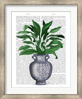 Framed Chinoiserie Vase 2, With Plant Book Print