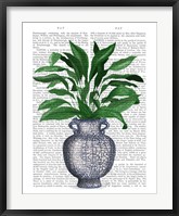 Framed Chinoiserie Vase 2, With Plant Book Print