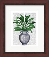 Framed Chinoiserie Vase 2, With Plant Book Print