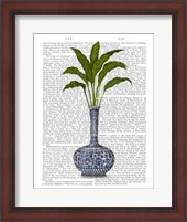 Framed Chinoiserie Vase 3, With Plant Book Print