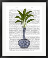 Framed Chinoiserie Vase 3, With Plant Book Print