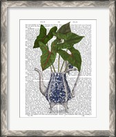 Framed Chinoiserie Vase 4, With Plant Book Print