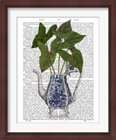 Framed Chinoiserie Vase 4, With Plant Book Print