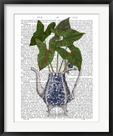 Framed Chinoiserie Vase 4, With Plant Book Print