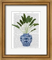 Framed Chinoiserie Vase 5, With Plant Book Print