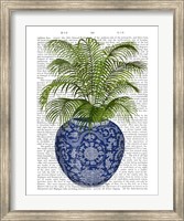 Framed Chinoiserie Vase 6, With Plant Book Print