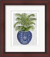 Framed Chinoiserie Vase 6, With Plant Book Print