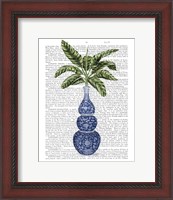 Framed Chinoiserie Vase 7, With Plant Book Print