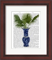 Framed Chinoiserie Vase 8, With Plant Book Print