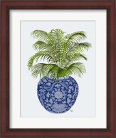 Framed Chinoiserie Vase 6, With Plant
