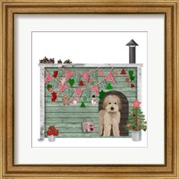 Framed Christmas Des - Christmas Kennel - Homespun