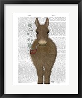 Framed Donkey Bubble Pipe, Full Book Print