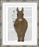 Framed Donkey Bubble Pipe, Full Book Print