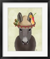 Framed Donkey Sombrero