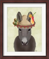 Framed Donkey Sombrero