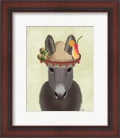 Framed Donkey Sombrero