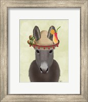Framed Donkey Sombrero