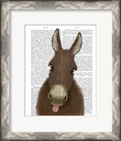 Framed Funny Farm Donkey 1 Book Print