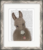 Framed Funny Farm Donkey 2 Book Print