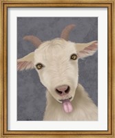 Framed Funny Farm Goat 2