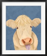 Framed Funny Farm Cow 1
