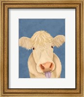 Framed Funny Farm Cow 1