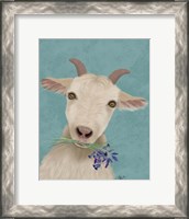 Framed Goat and Bluebells