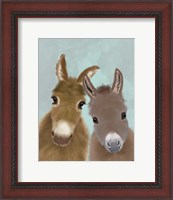 Framed Donkey Duo, Looking at You