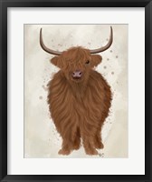 Framed Highland Cow 1, Full