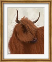 Framed Highland Cow 2, Portrait