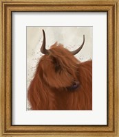 Framed Highland Cow 2, Portrait