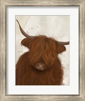 Framed Highland Cow 3, Portrait