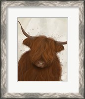 Framed Highland Cow 3, Portrait