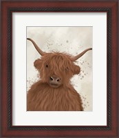 Framed Highland Cow 8, Portrait