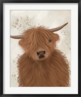 Framed Highland Cow 10, Portrait
