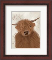 Framed Highland Cow 10, Portrait