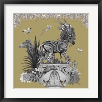 Framed Livoris Feritas Zebra Design, Square