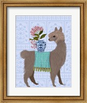 Framed Llama Chinoiserie 1