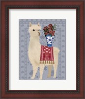 Framed Llama Chinoiserie 2